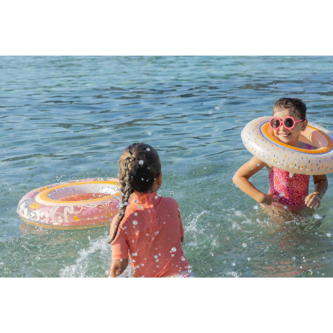 Salvavidas de natación inflable de 51 cm con estampado de sabana - Image 30
