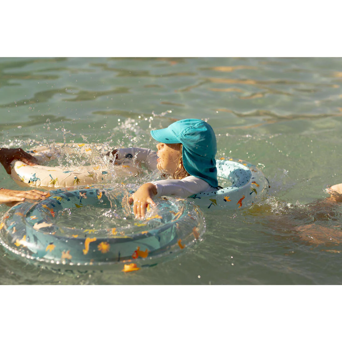 Salvavidas de natación inflable de 51 cm con estampado de sabana - Image 31