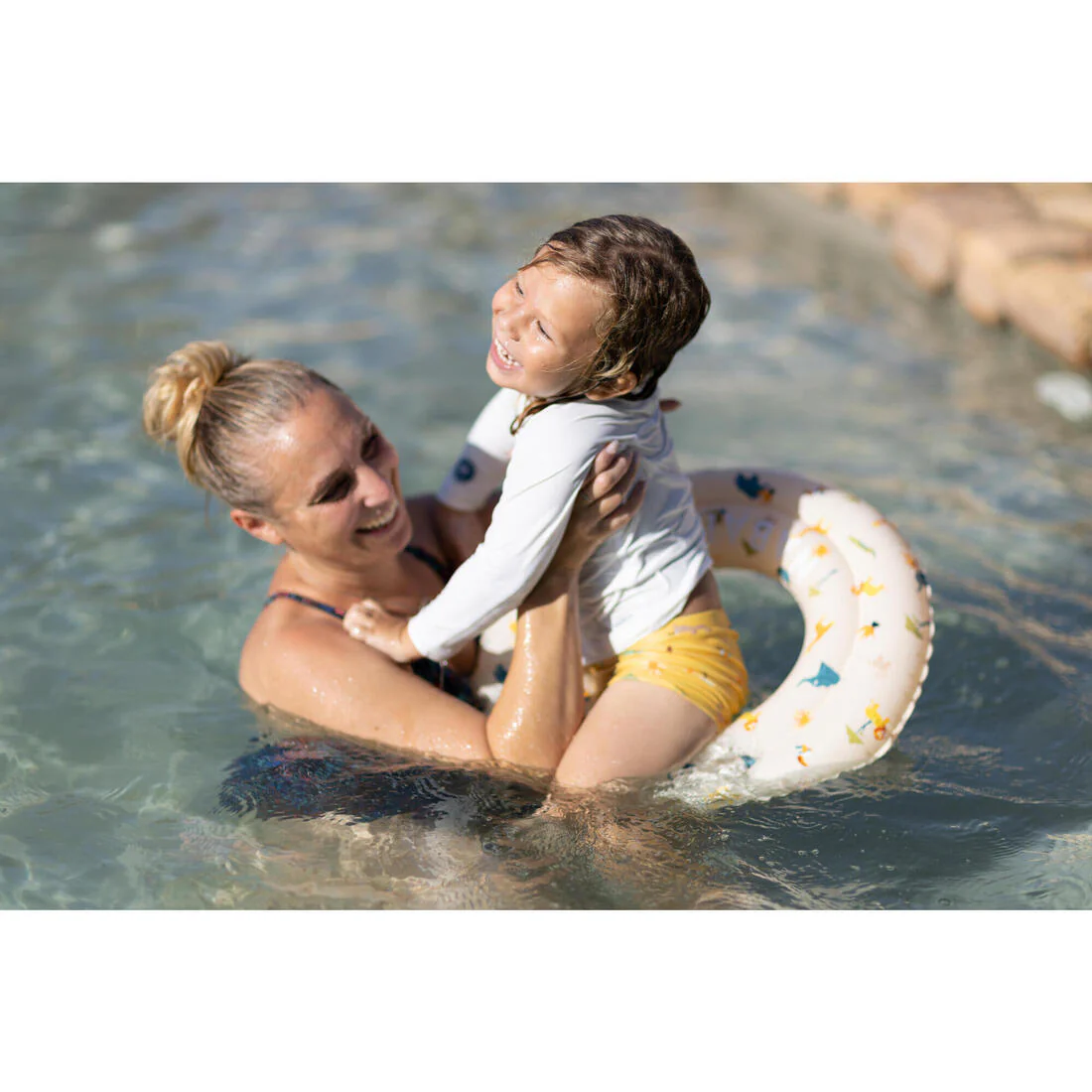 Salvavidas de natación inflable de 51 cm con estampado de sabana - Image 38