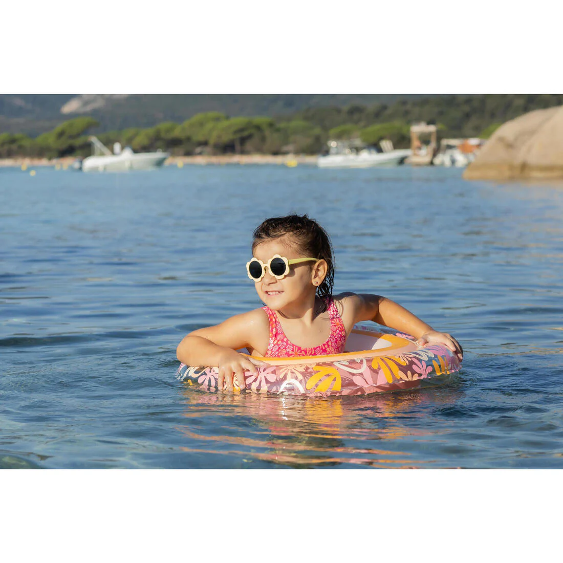 Salvavidas de natación inflable de 65 cm con estampado de sabana transparente - Image 14