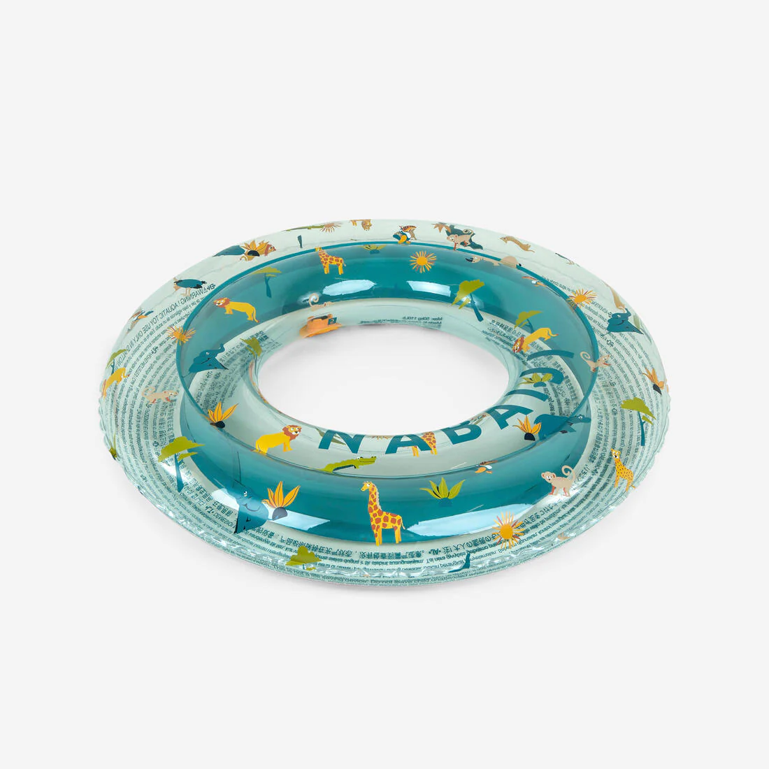 Salvavidas de natación inflable de 65 cm con estampado de sabana transparente - Image 4