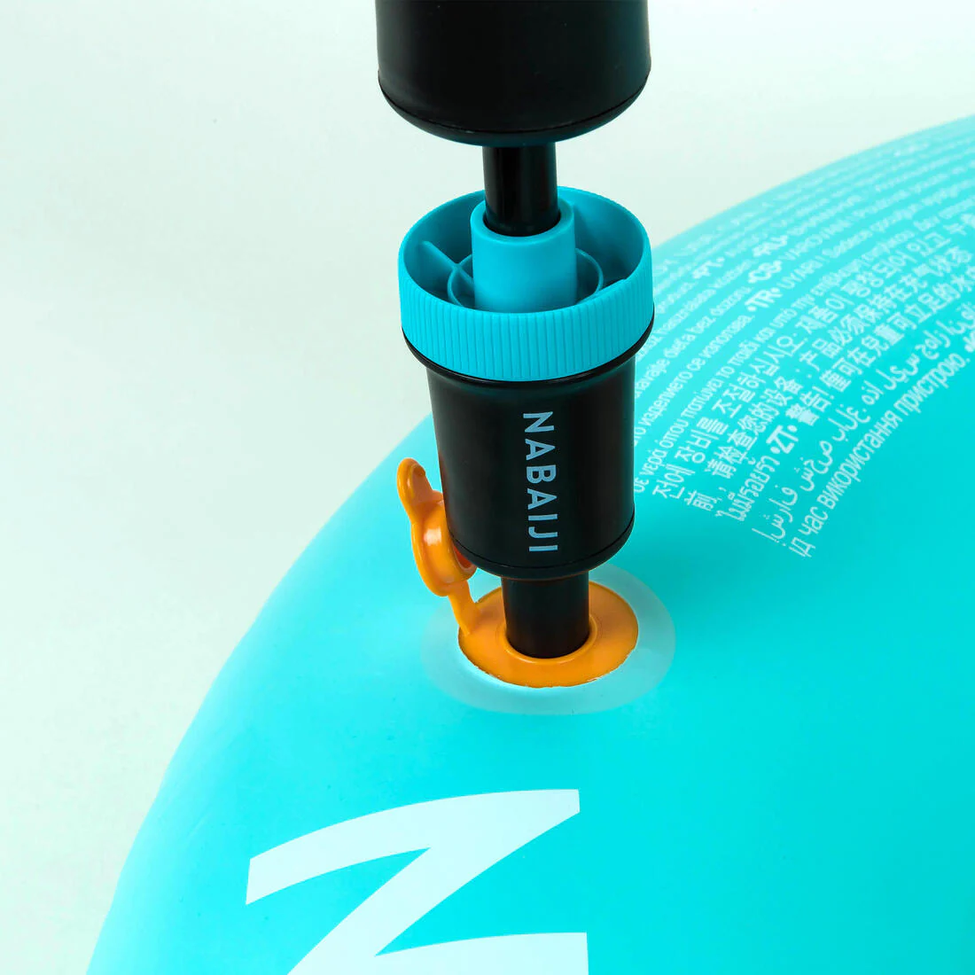 Salvavidas de natación inflable para alberca con asas grande de 92 cm - Image 9