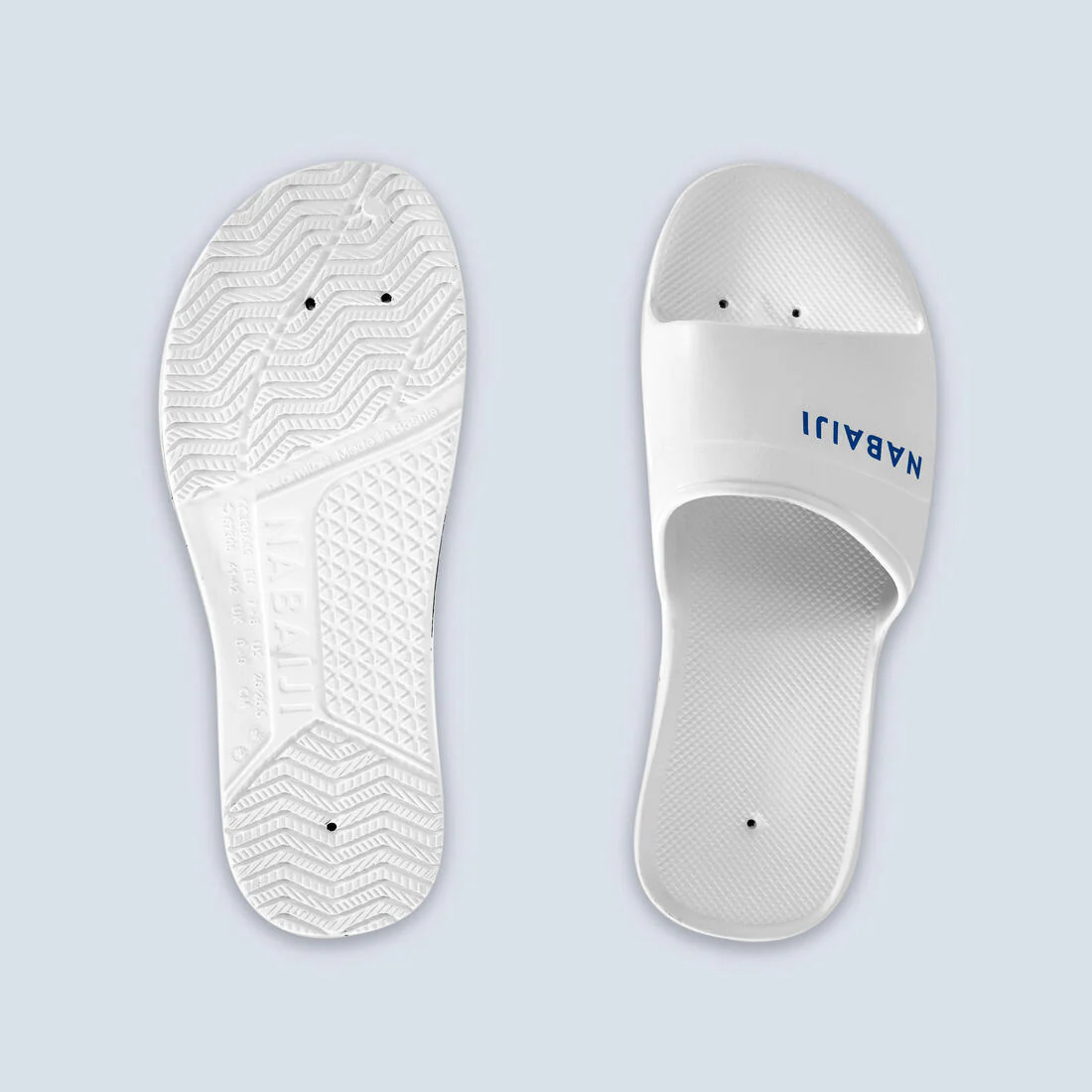 Sandalias alberca 100 Plus Hombre Blanco - Image 3