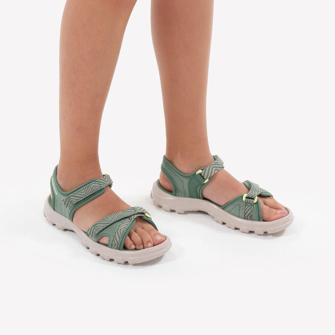 Sandalias de senderismo azul con amarillo tallas 24 a 31 para niños MH100 - Image 11
