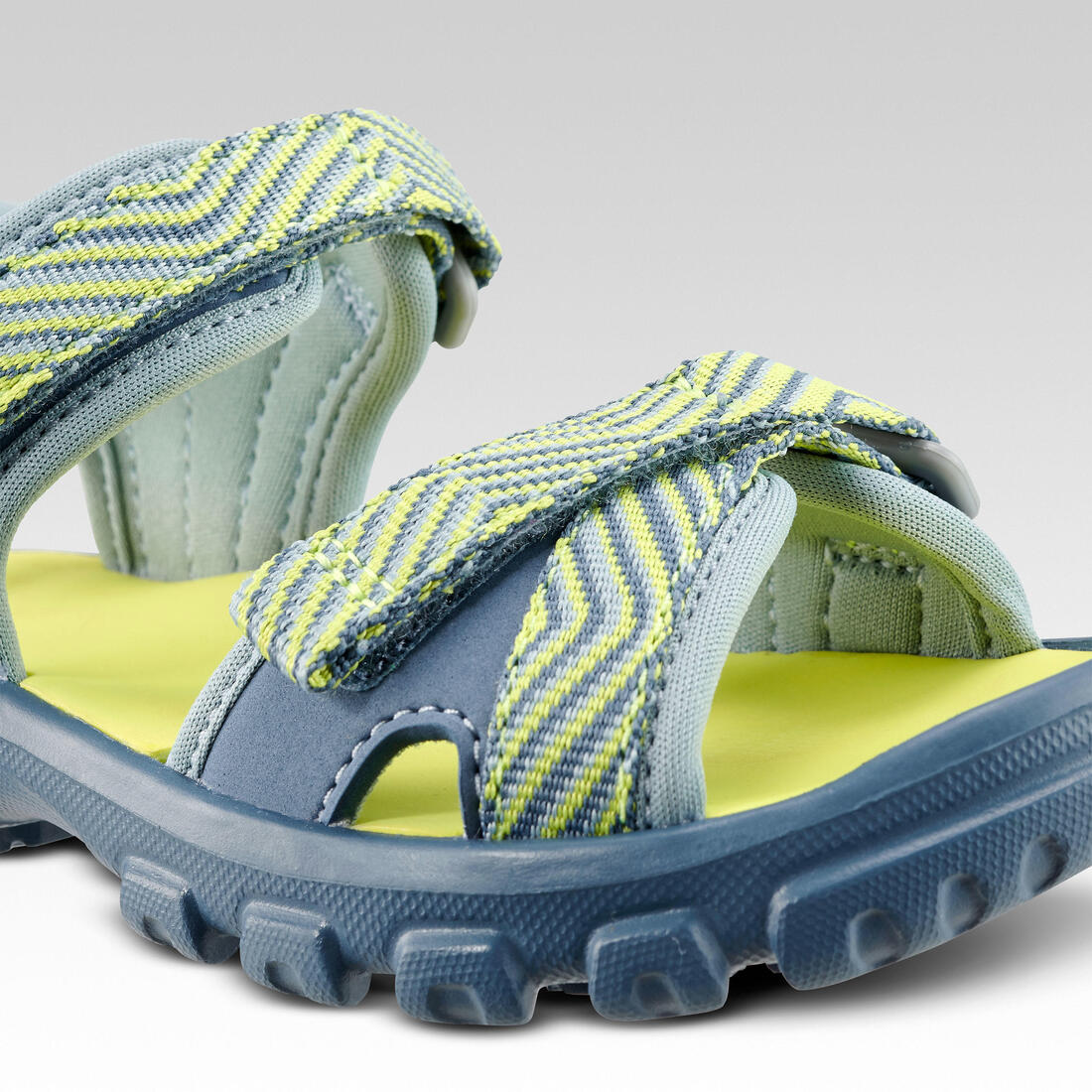 Sandalias de senderismo azul con amarillo tallas 24 a 31 para niños MH100 - Image 17