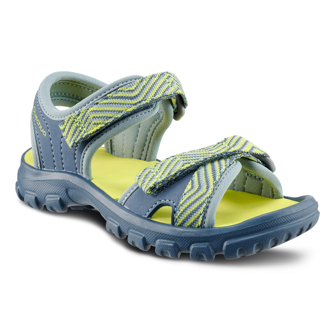 Sandalias de senderismo azul con amarillo tallas 24 a 31 para niños MH100 - Image 5