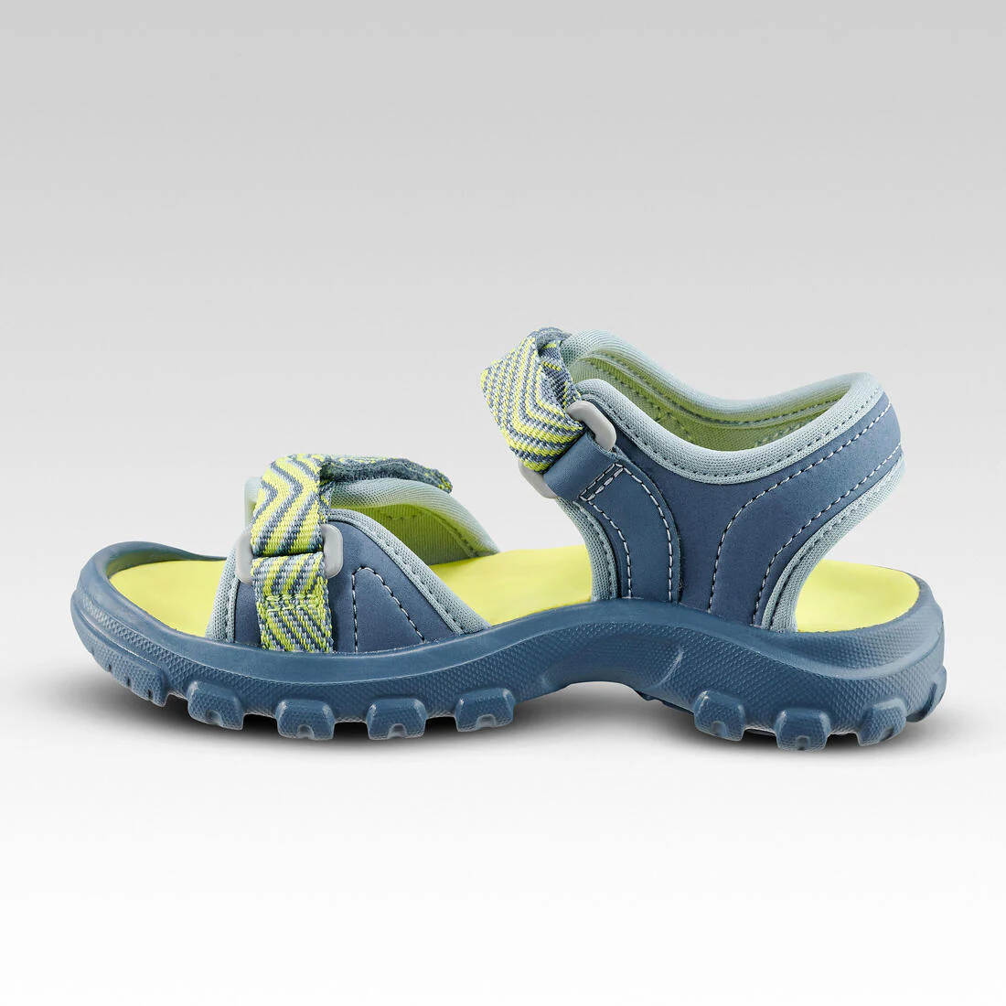 Sandalias de senderismo azul con amarillo tallas 24 a 31 para niños MH100 - Image 7