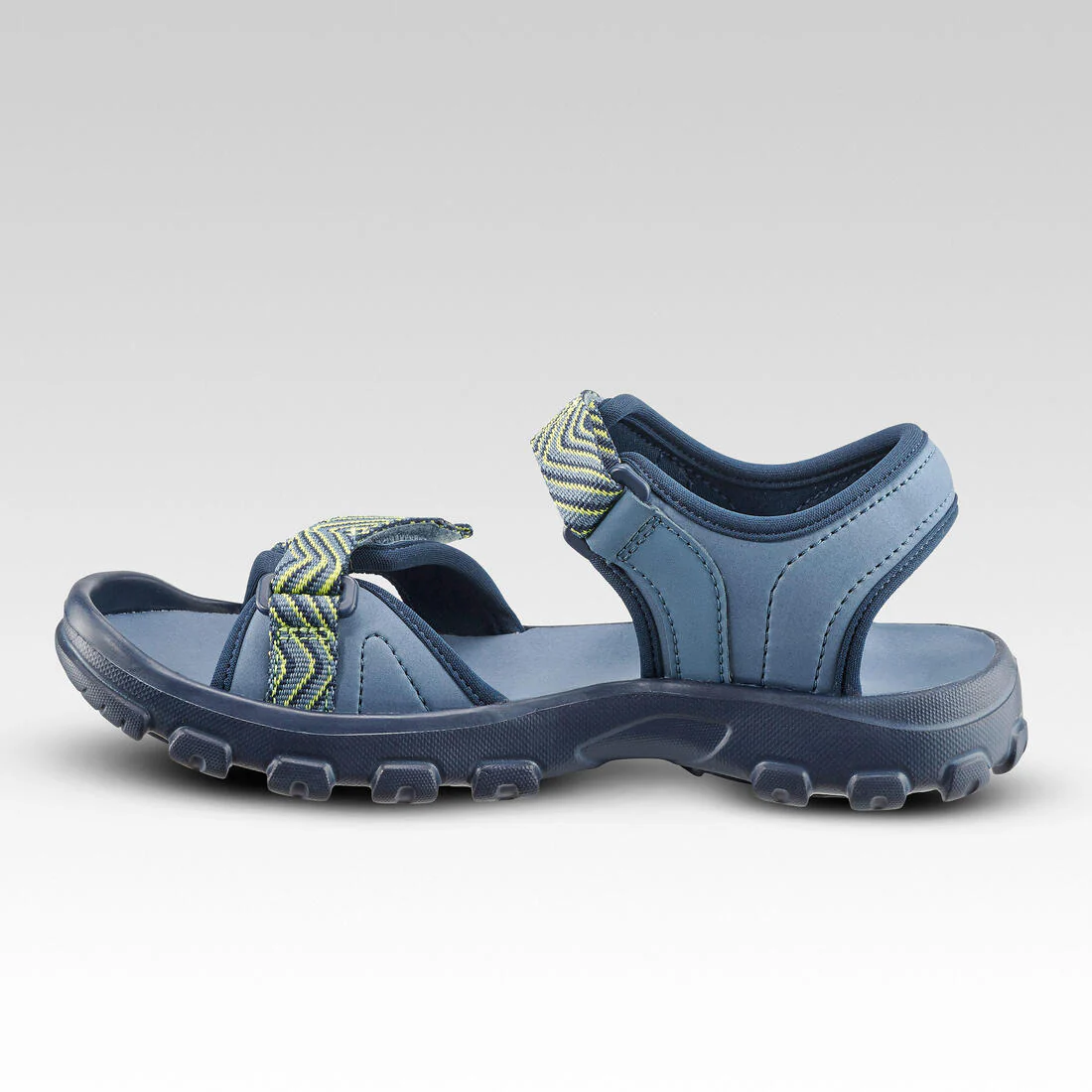 Sandalias de senderismo azul con amarillo tallas 32 a 37 para niños MH100 TW - Image 11