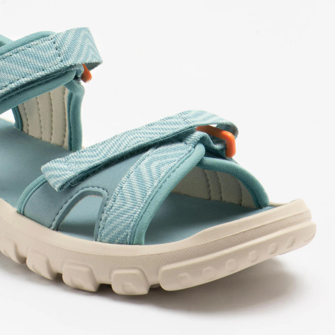 Sandalias de senderismo azul con amarillo tallas 32 a 37 para niños MH100 TW - Image 18