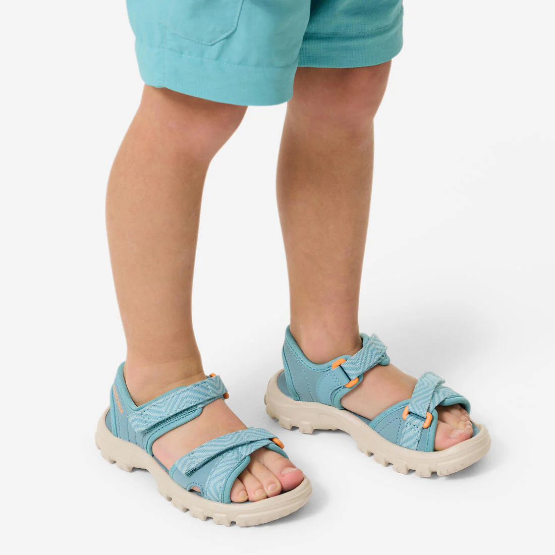 Sandalias de senderismo azul con amarillo tallas 32 a 37 para niños MH100 TW - Image 24