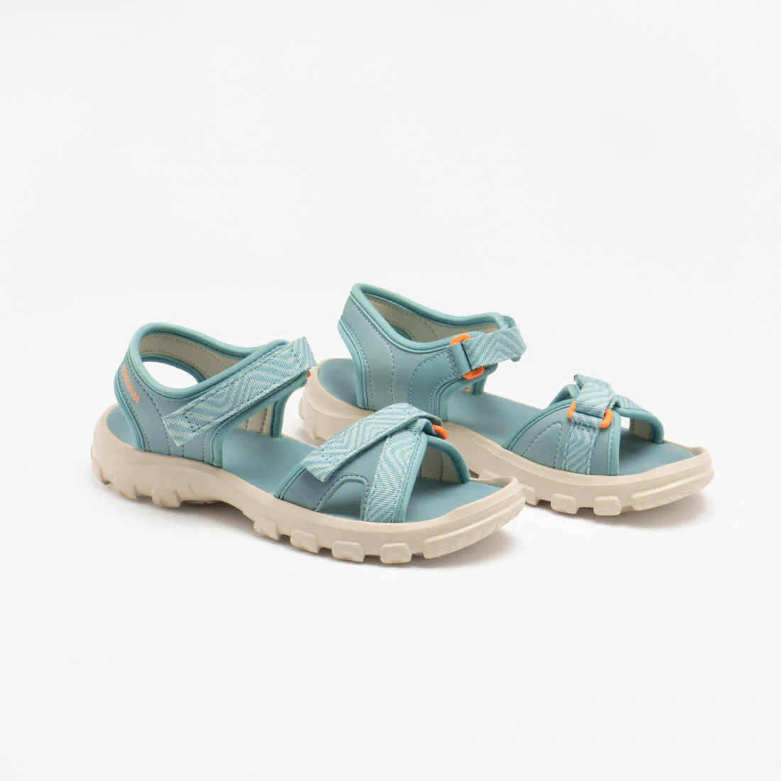 Sandalias de senderismo azul con amarillo tallas 32 a 37 para niños MH100 TW - Image 5