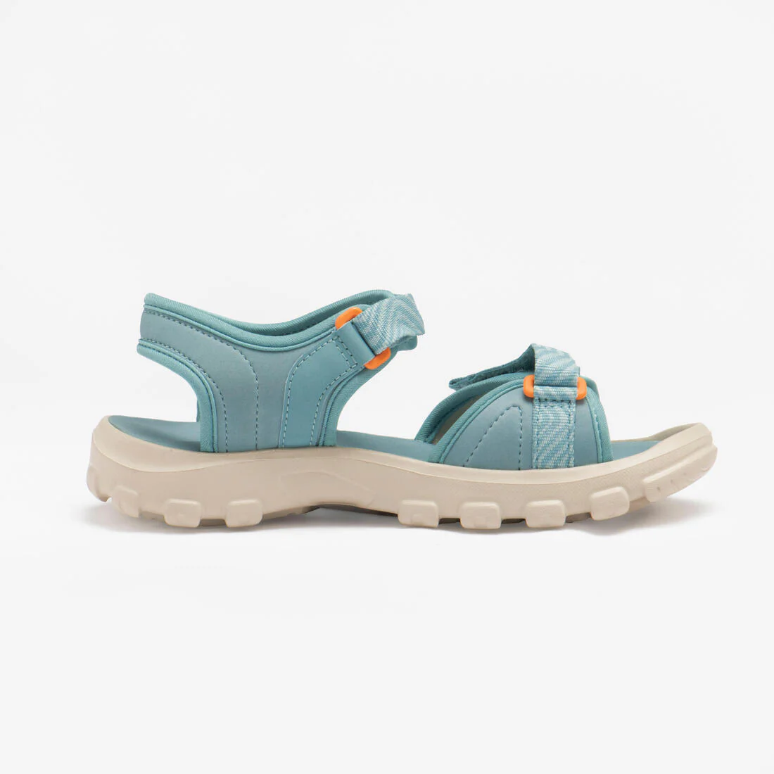 Sandalias de senderismo azul con amarillo tallas 32 a 37 para niños MH100 TW - Image 9