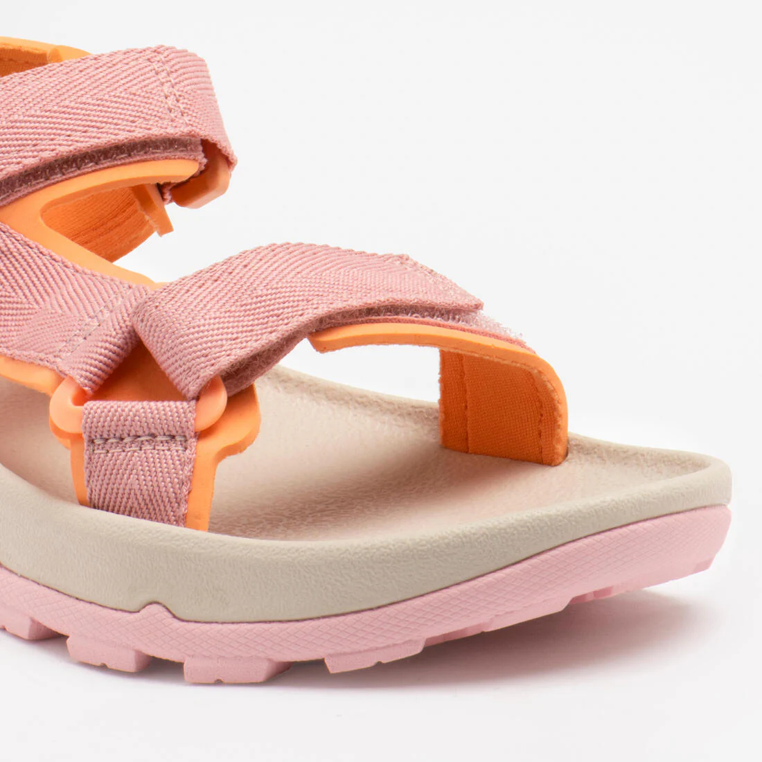 Sandalias de senderismo cómodas con tira autoadherente rosas para niños NH500 - Image 6