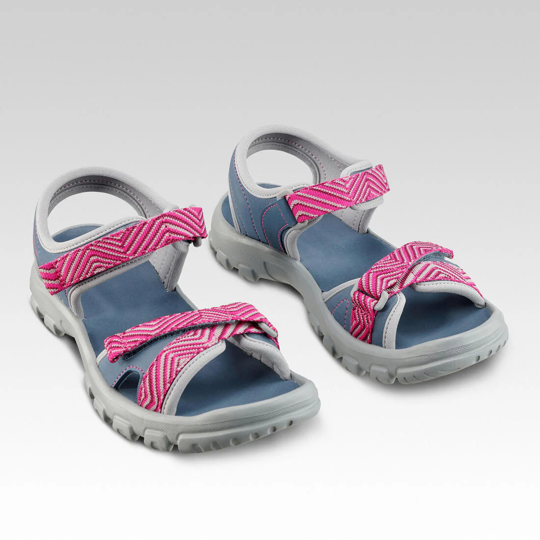 SANDALIAS DE SENDERISMO MH100 JR AZUL ROSA - Image 4