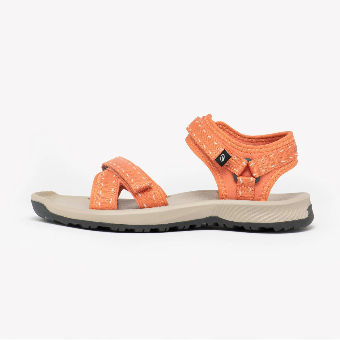 Sandalias de senderismo naranjas para mujer NH500