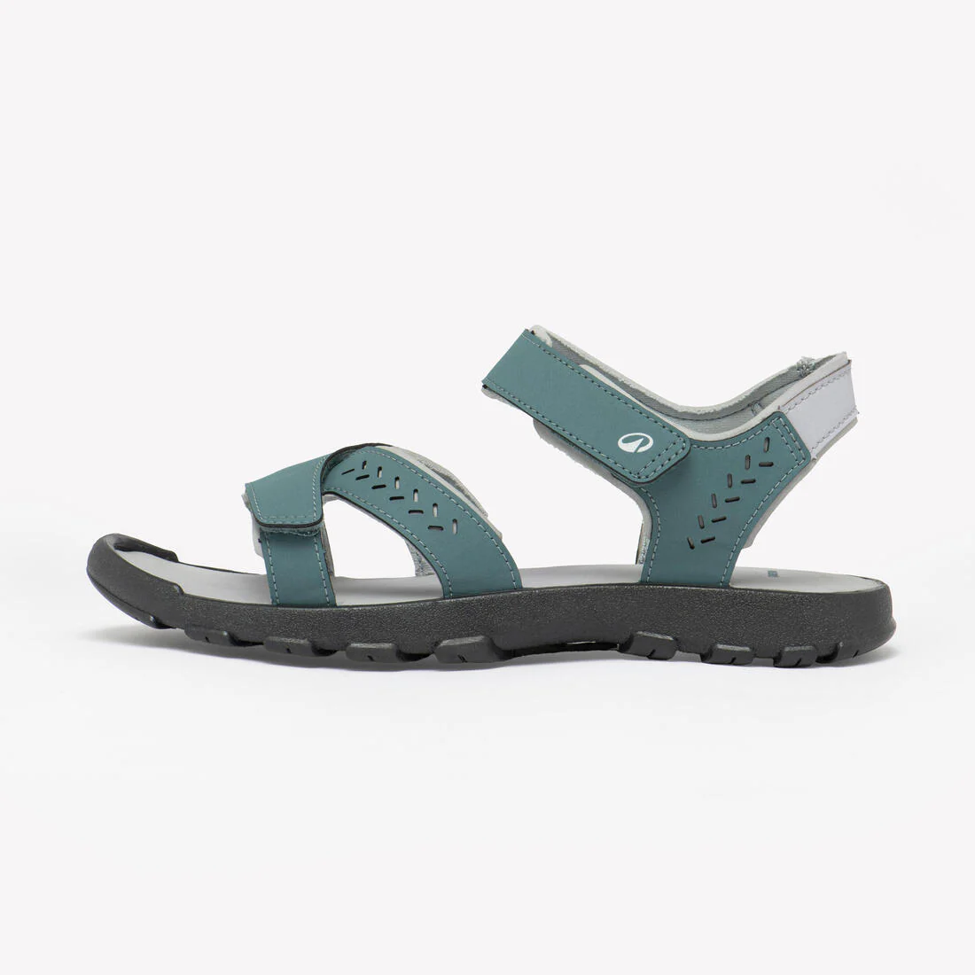 Sandalias de senderismo verdes para mujer NH100