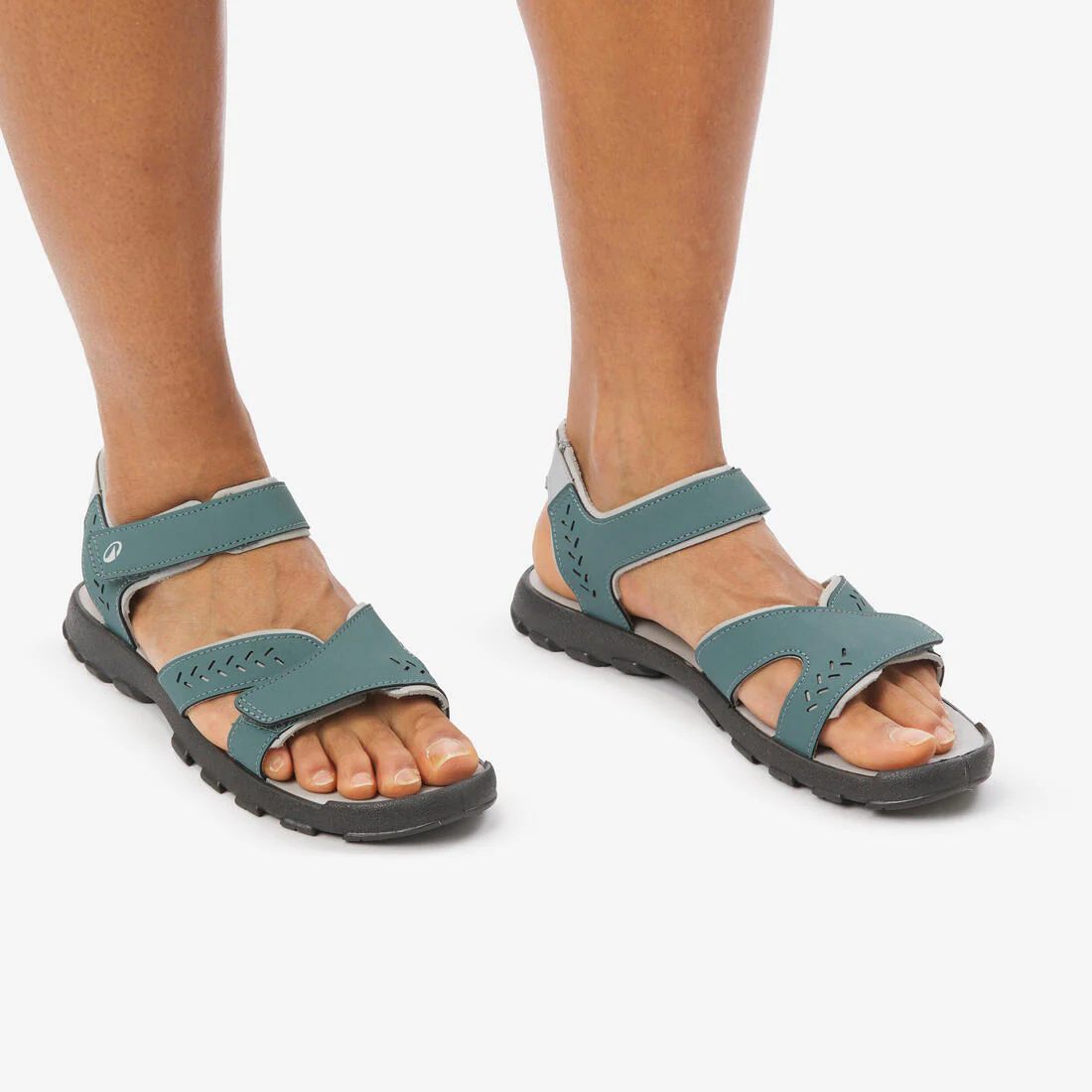 Sandalias de senderismo verdes para mujer NH100 - Image 12