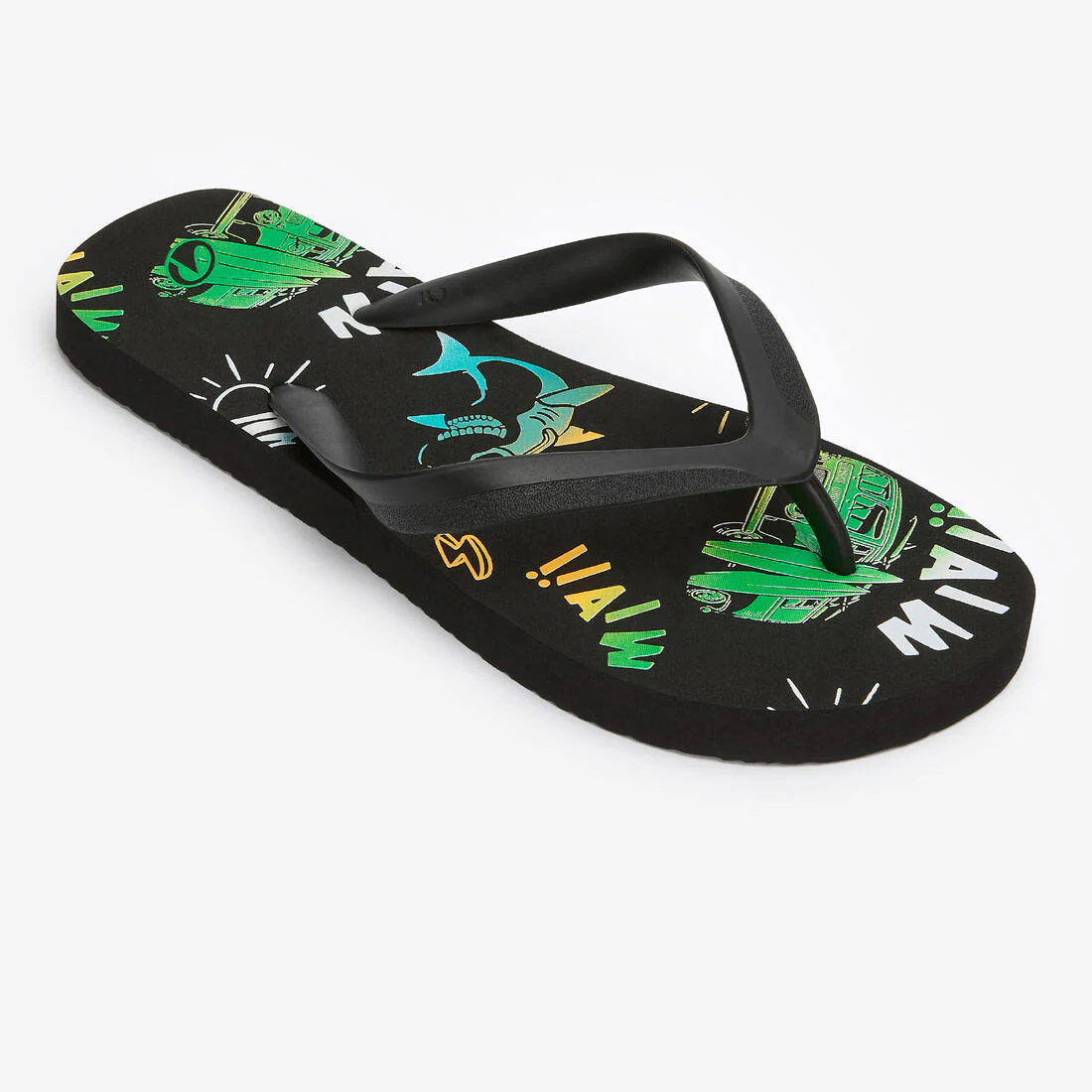 Sandalias de surf negras para niño 120 Vanlife