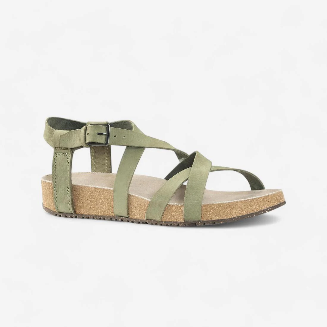Sandalias montaña y trekking Mujer Quechua Outdoor caqui