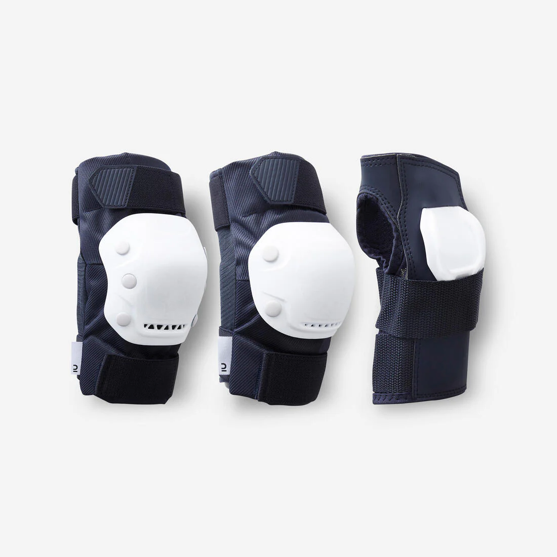 Set 3x2 protecciones patines adulto FIT500 AZUL OSCURO - Image 3