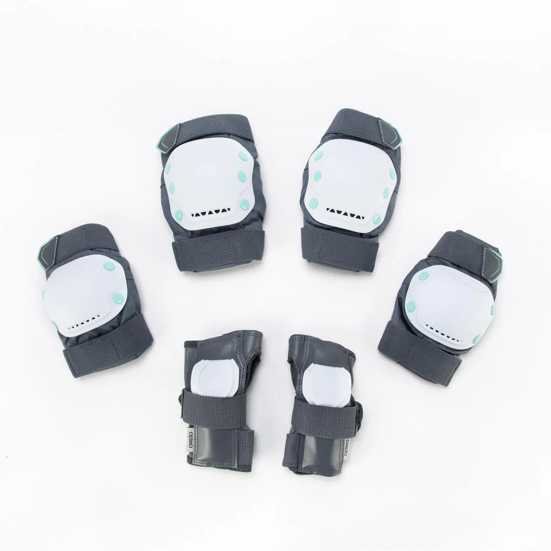 Set 3x2 protecciones patines adulto FIT500 AZUL OSCURO - Image 4