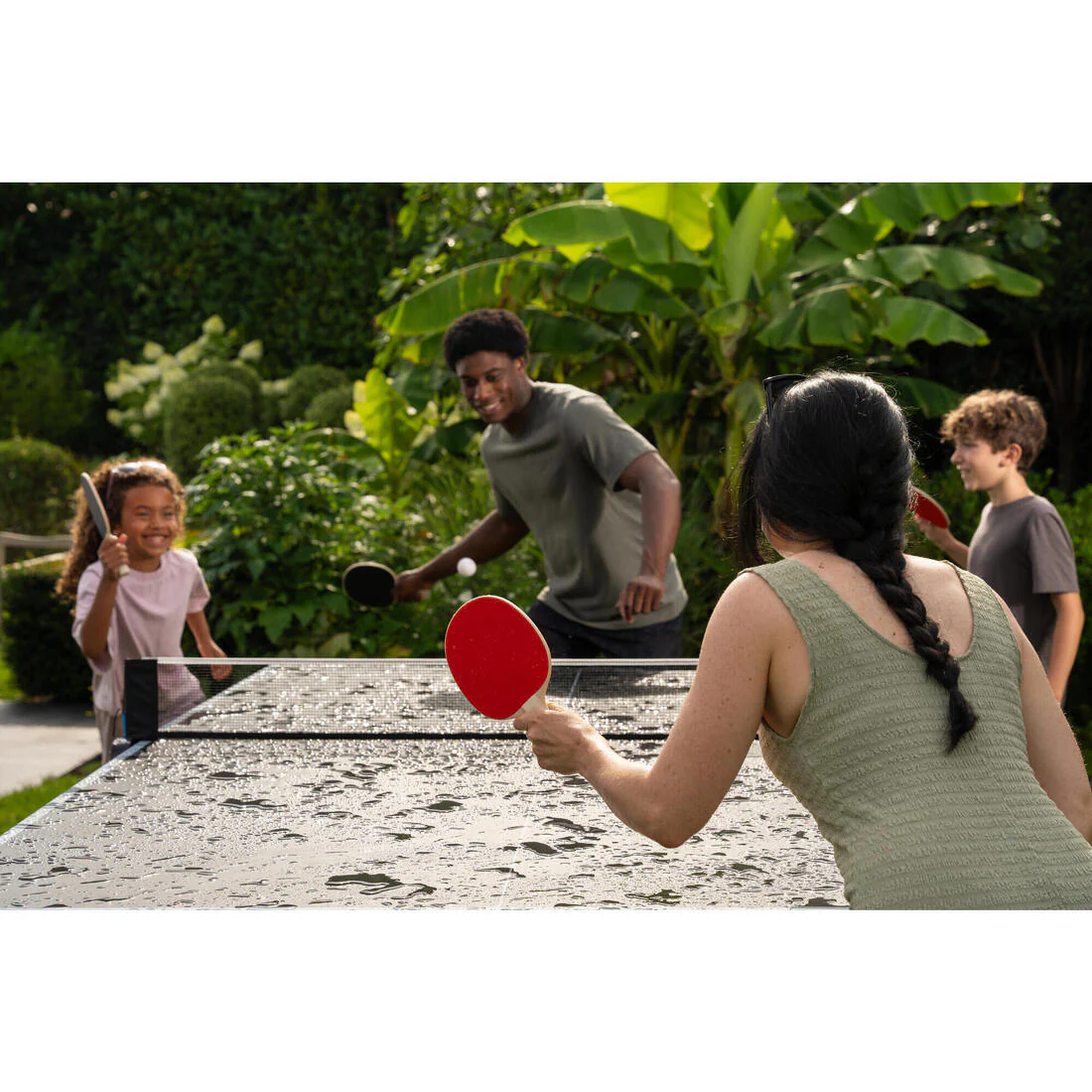 Set de ping-pong con 2 raquetas resistentes y 3 pelotas PPR 500 - Image 10