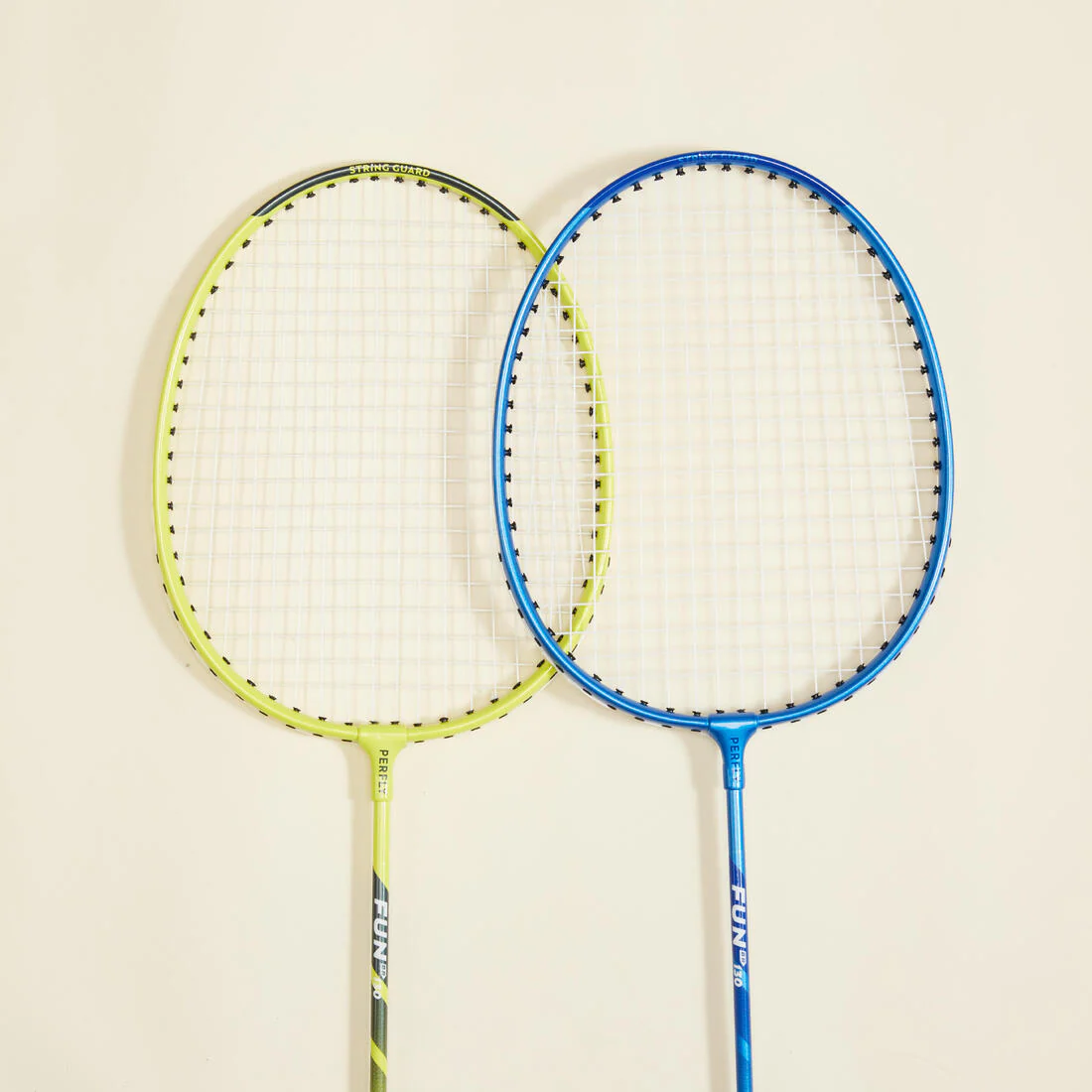 Set de raquetas de bádminton lima y azul para adulto Fun Set BR130 - Image 3