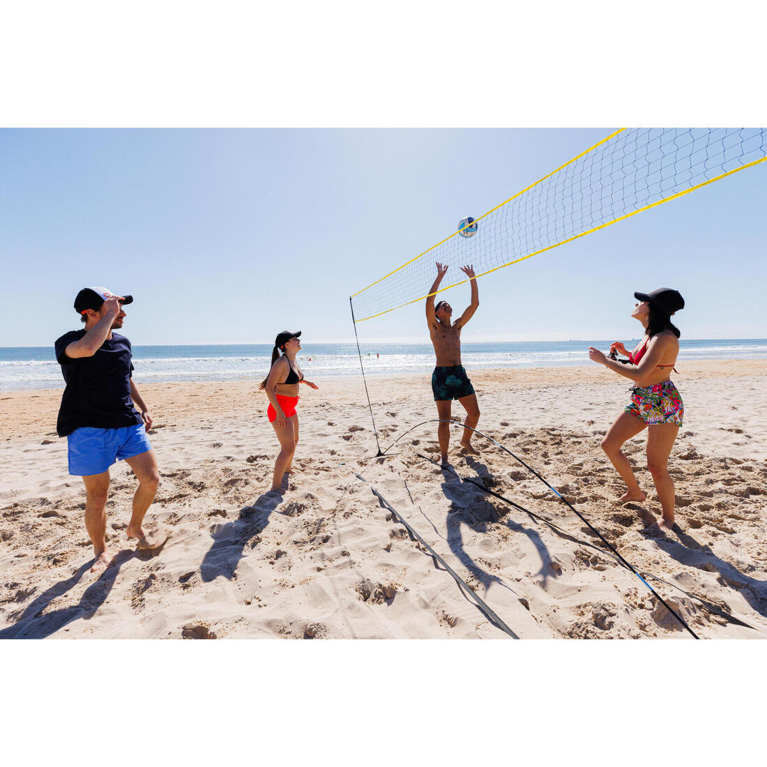 Set de voleibol de playa de iniciación con red y postes BS100 - Image 13