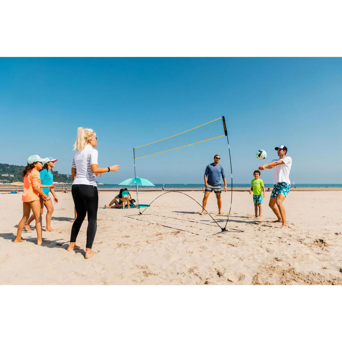 Set de voleibol de playa de iniciación con red y postes BS100 - Image 14