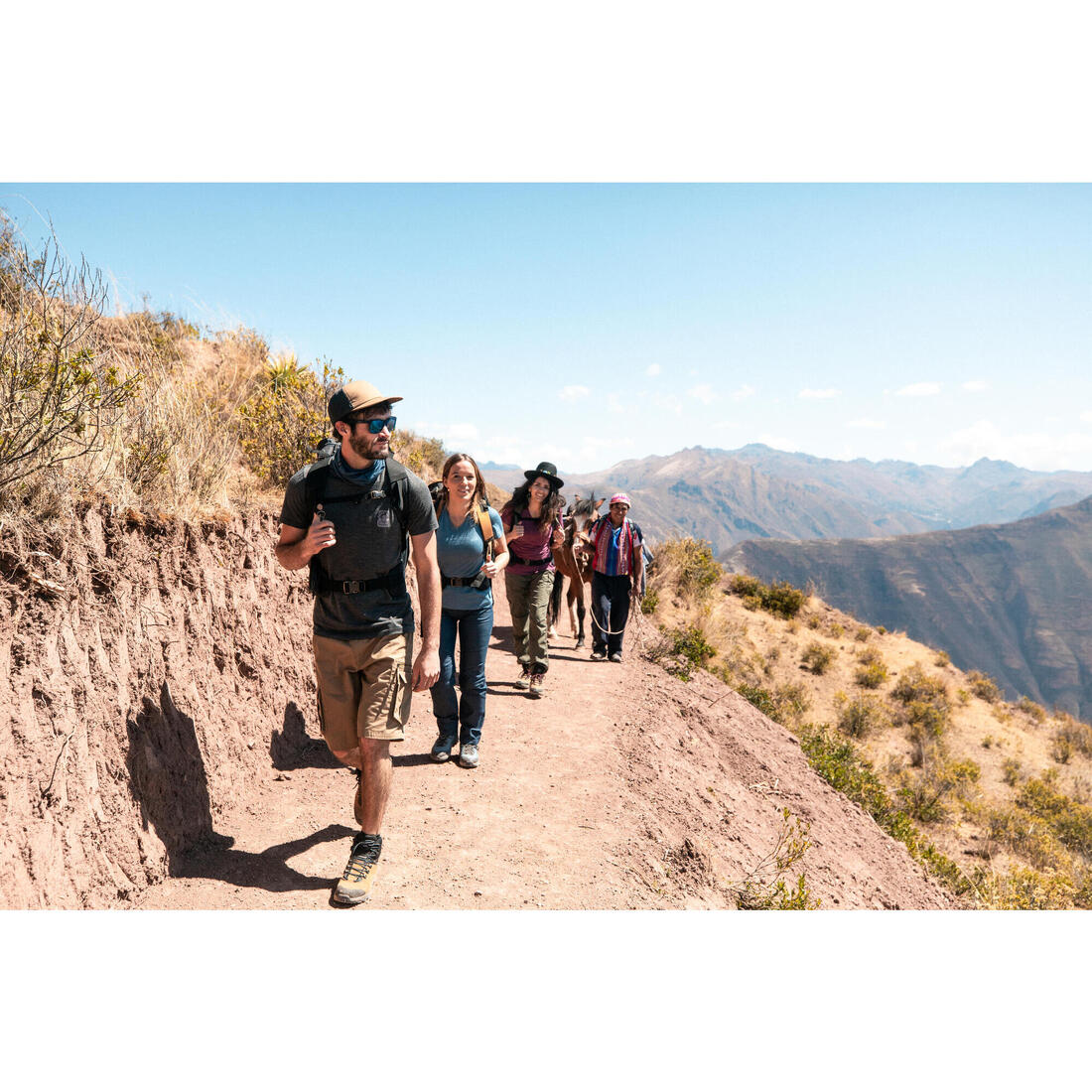 Short cargo de trekking de viaje gris para hombre Travel 500 - Image 31