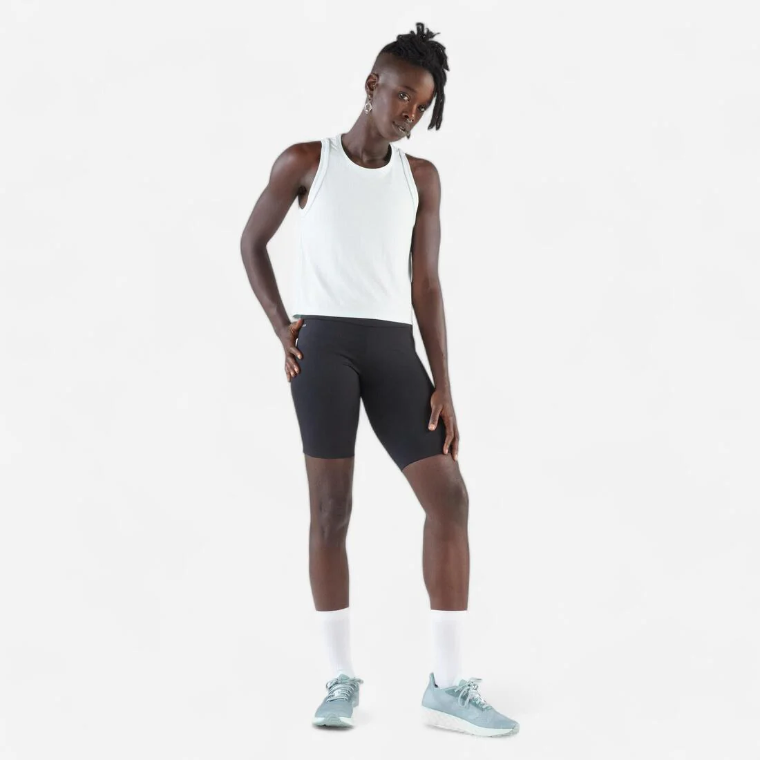 Short ciclista de running para mujer Run 500 Confort - Image 5