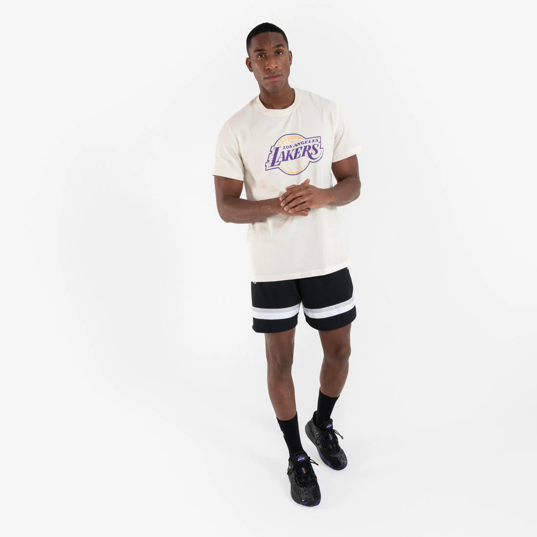 Short de básquetbol negro para hombre y mujer SH 900 AD NBA - Image 10