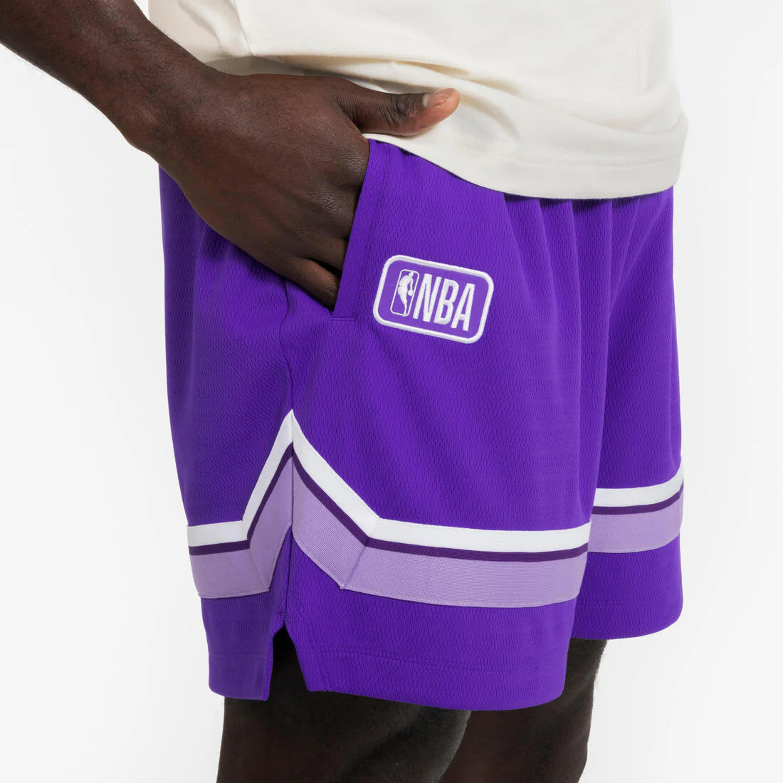 Short de básquetbol negro para hombre y mujer SH 900 AD NBA - Image 12