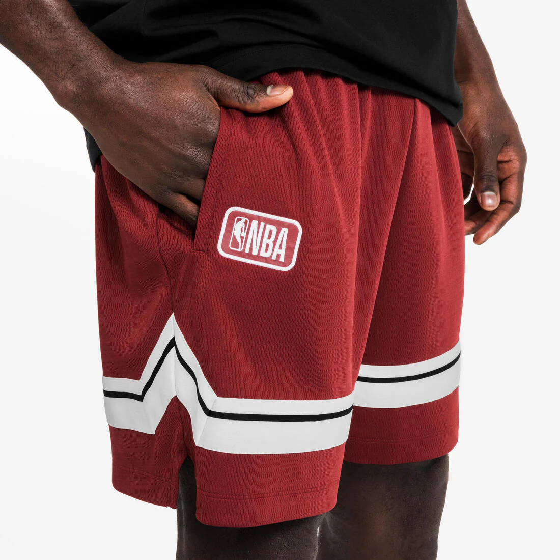 Short de básquetbol negro para hombre y mujer SH 900 AD NBA - Image 14