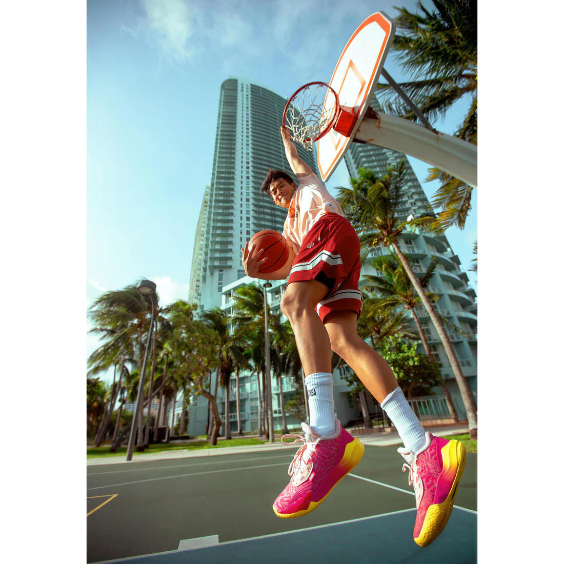 Short de básquetbol negro para hombre y mujer SH 900 AD NBA - Image 35