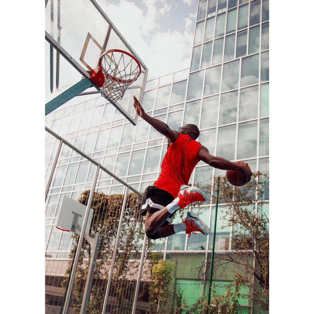 Short de básquetbol negro para hombre y mujer SH 900 AD NBA - Image 45