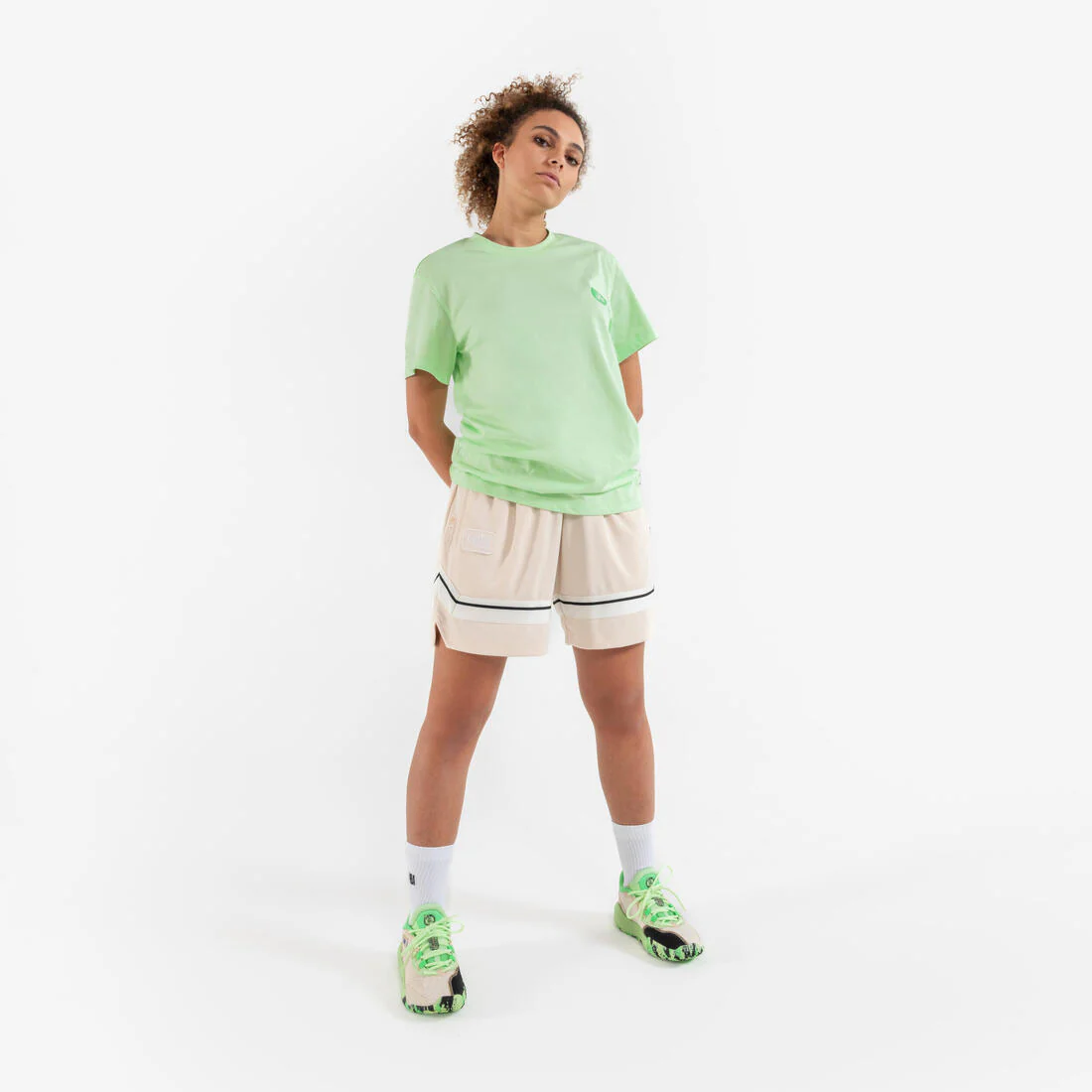 Short de básquetbol negro para hombre y mujer SH 900 AD NBA - Image 9
