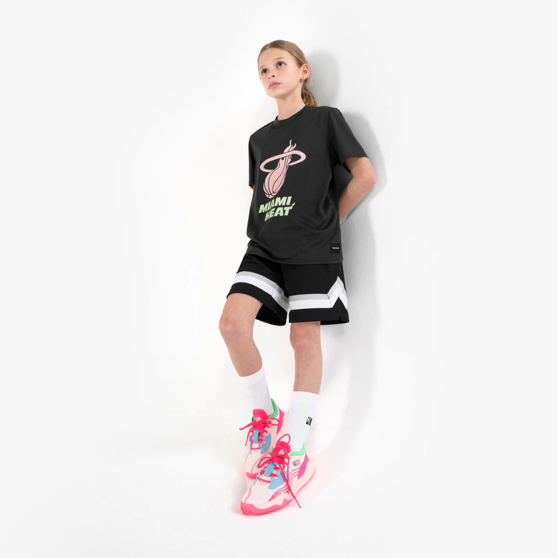 Short de básquetbol negro para niño NBA SH 900 - Image 13