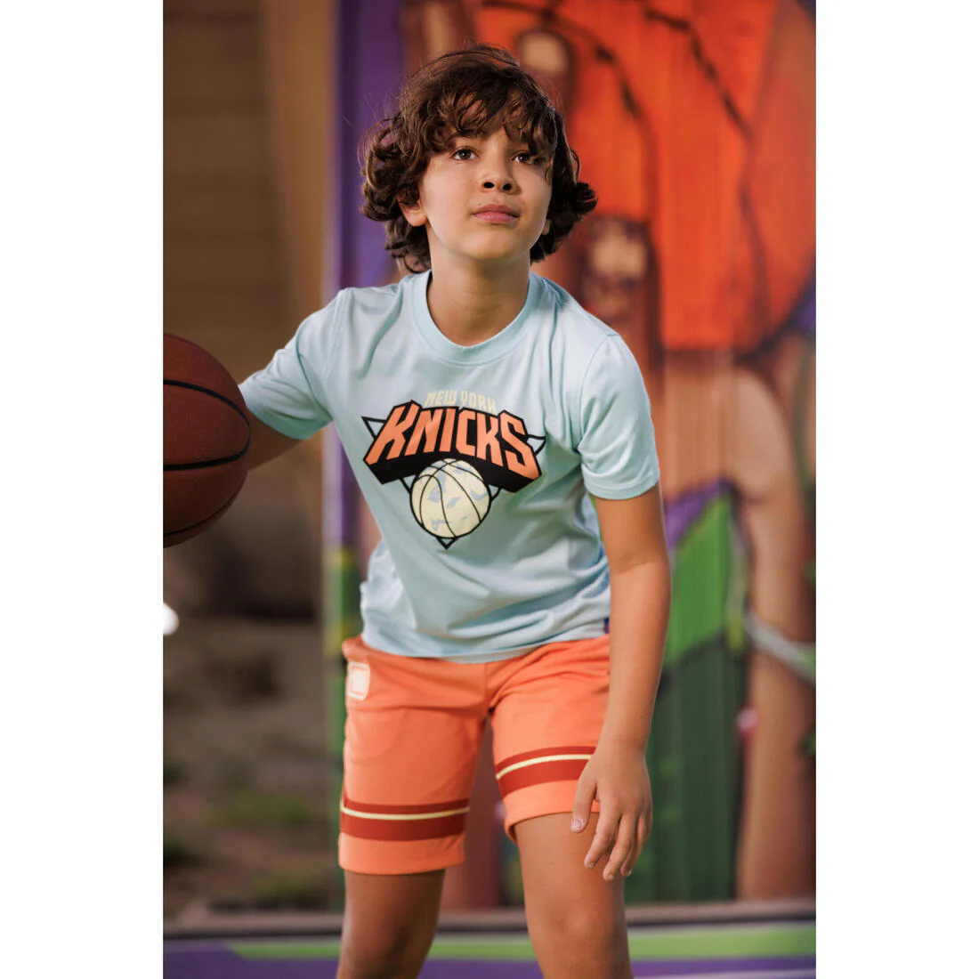Short de básquetbol negro para niño NBA SH 900 - Image 20