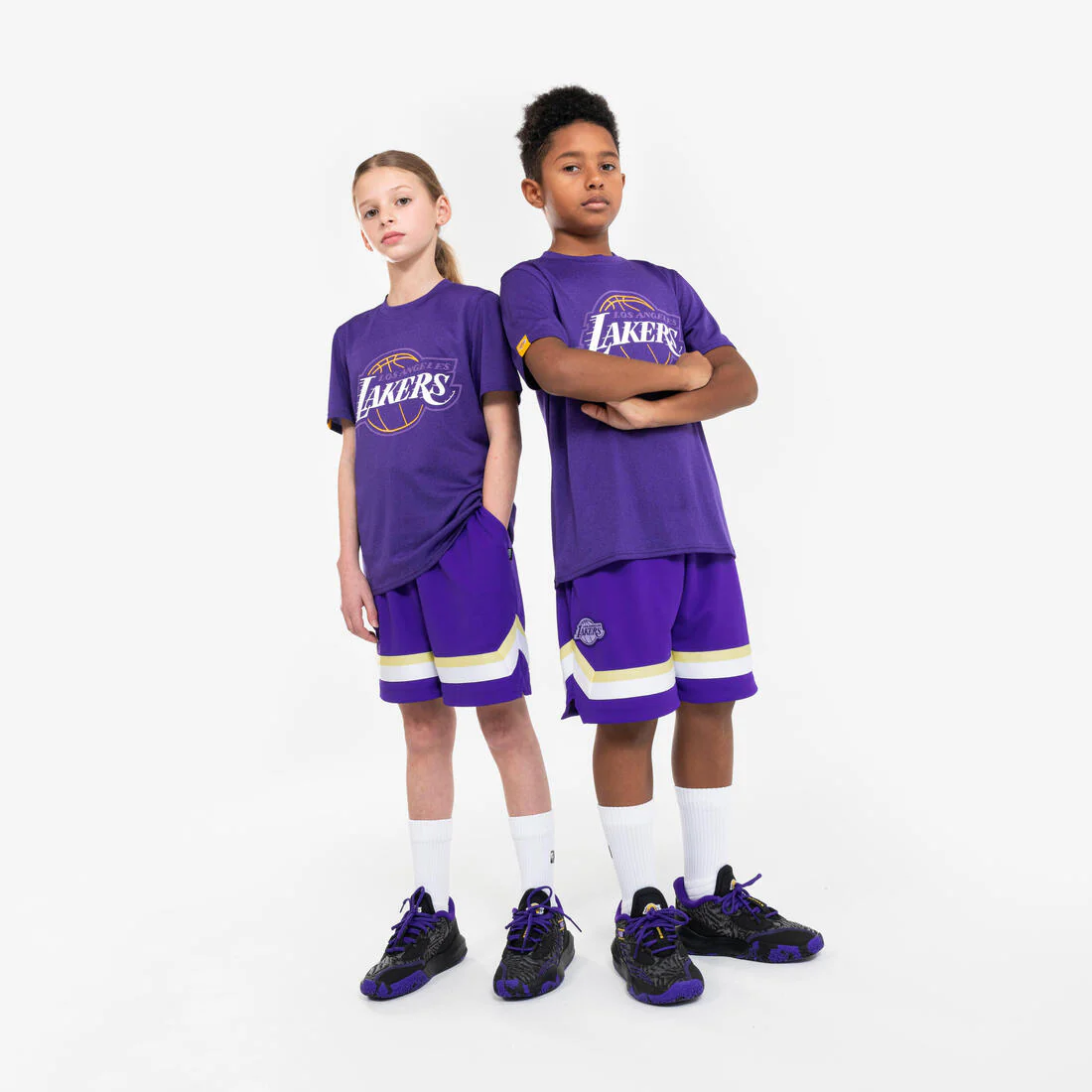 Short de básquetbol negro para niño NBA SH 900 - Image 5
