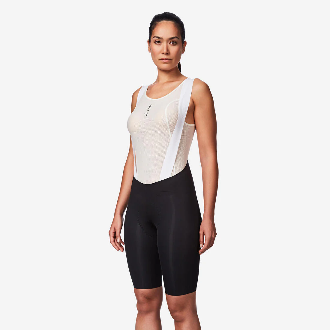 Short de ciclismo de carretera beige para mujer Racer RCR-R 2 - Image 7