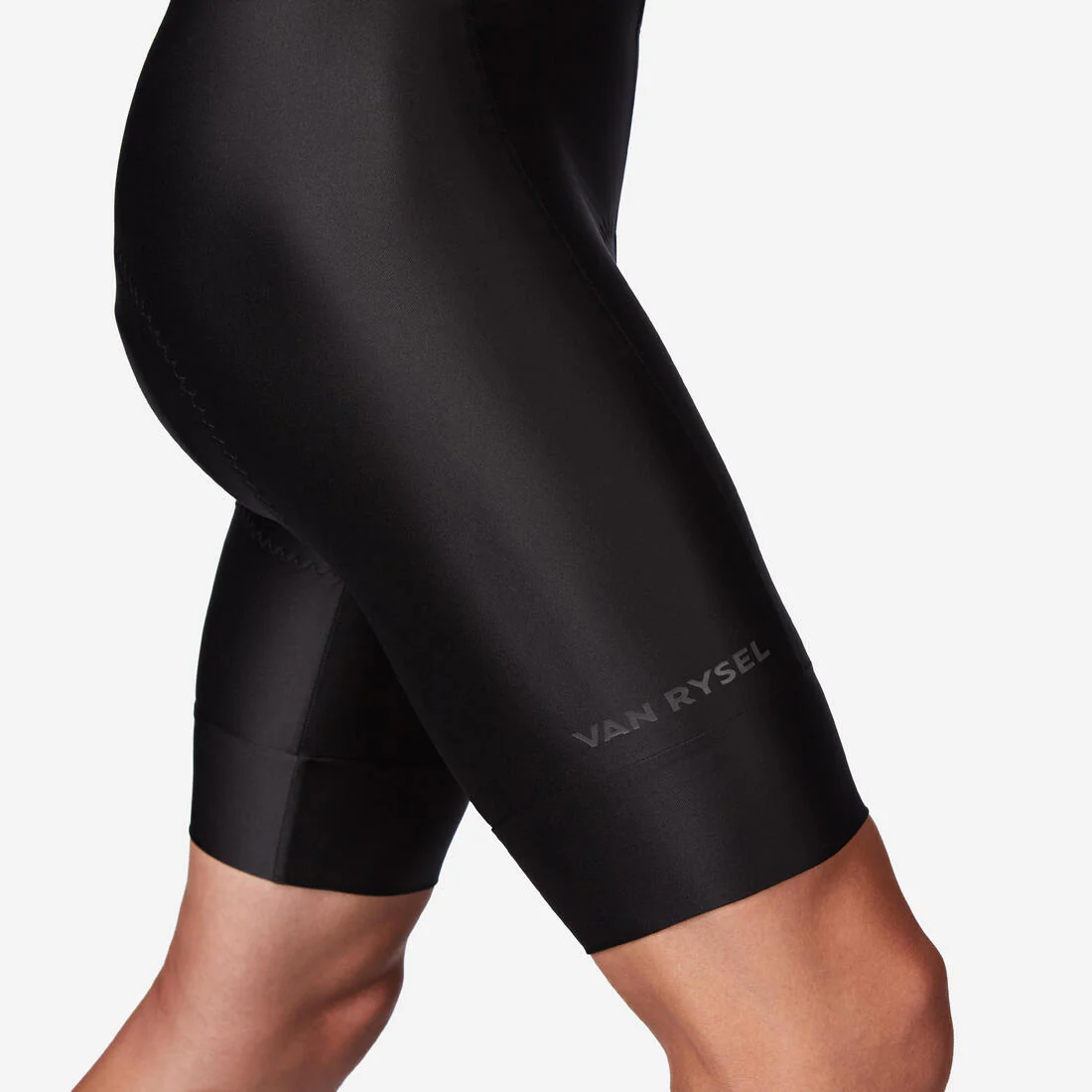 Short de ciclismo de carretera sin tirantes negro para hombre Essential - Image 3