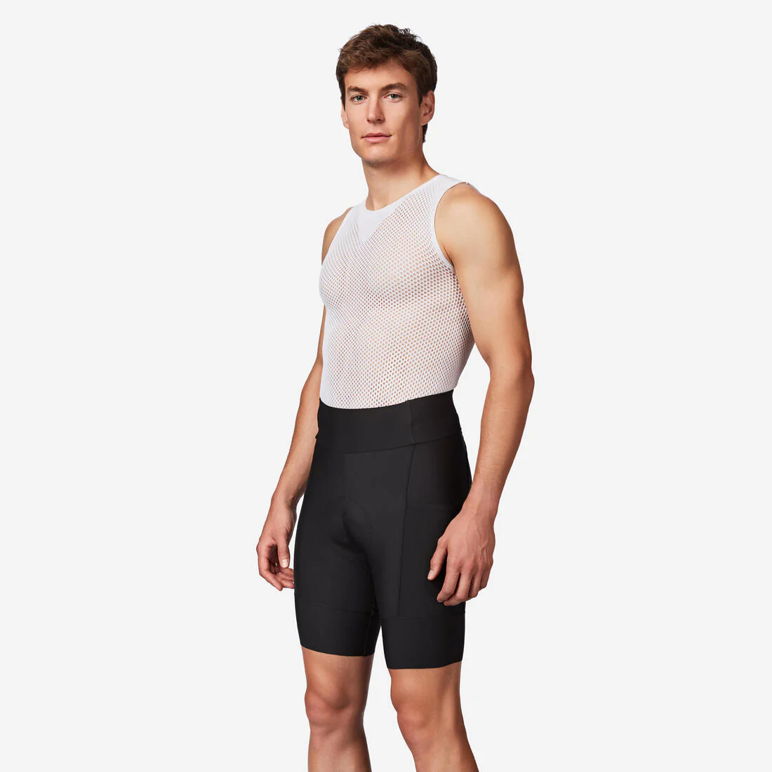 Short de ciclismo en carretera sin tirantes negro para hombre Endurance EDR - Image 5