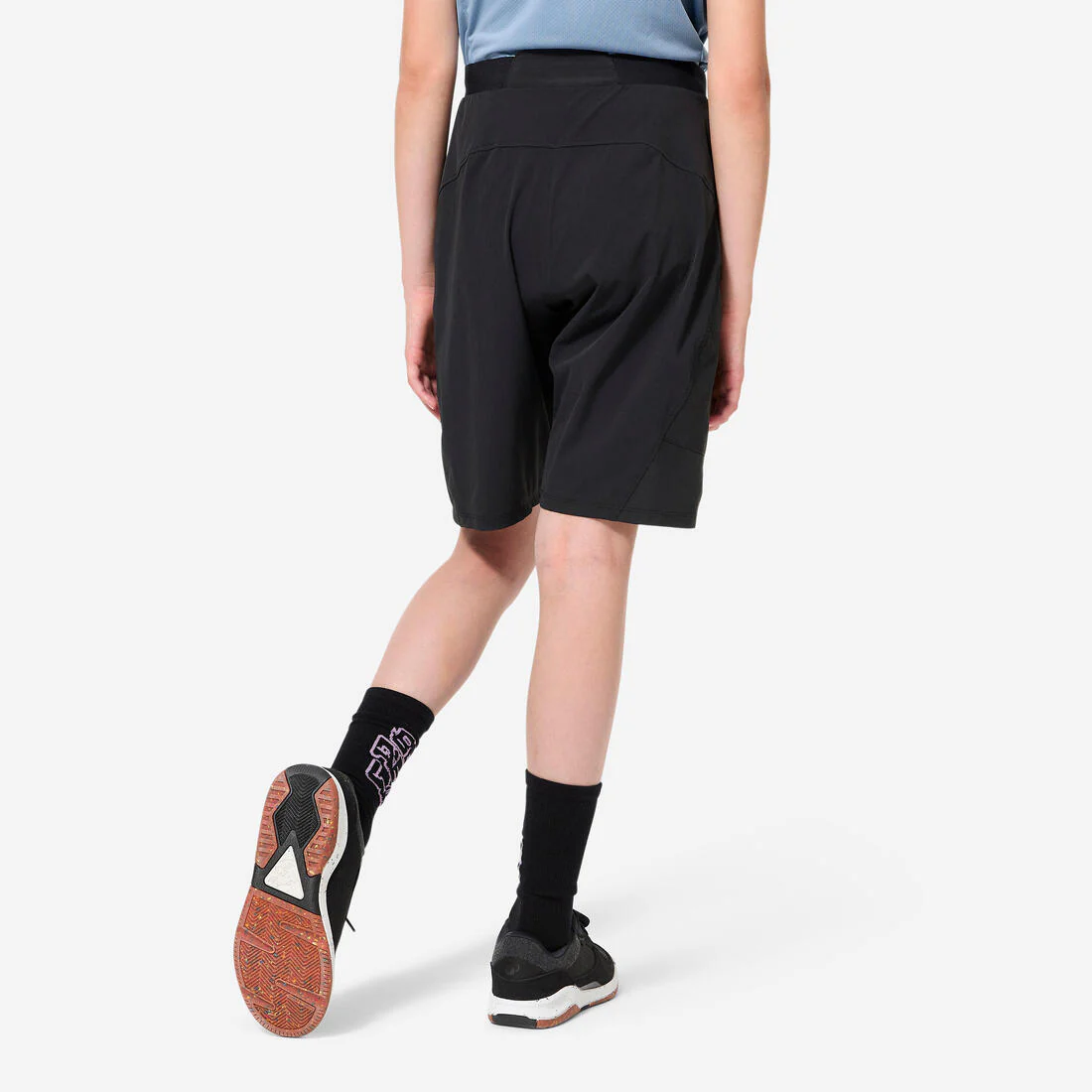 Short de ciclismo MTB negro para niños de 7 a 13 años 500 - Image 4