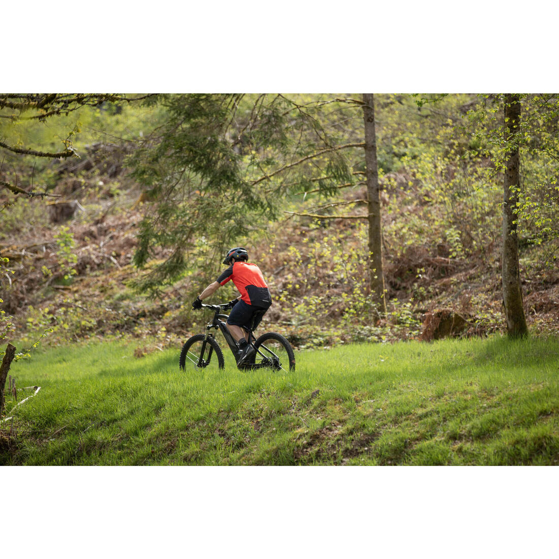 Short de ciclismo MTB tipo cargo negro para hombre - Image 18