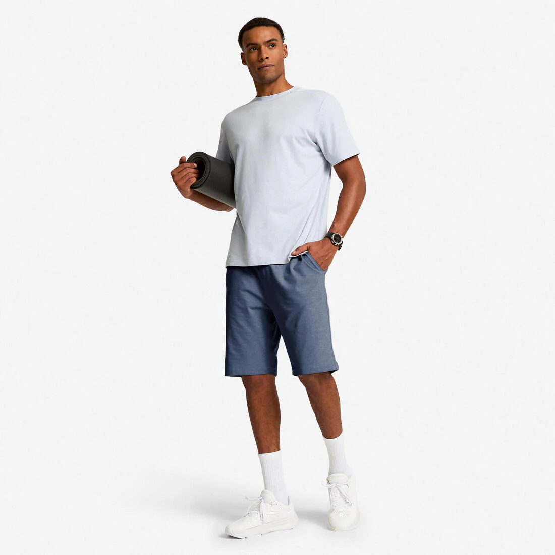 Short de entrenamiento beige para hombre - Image 4