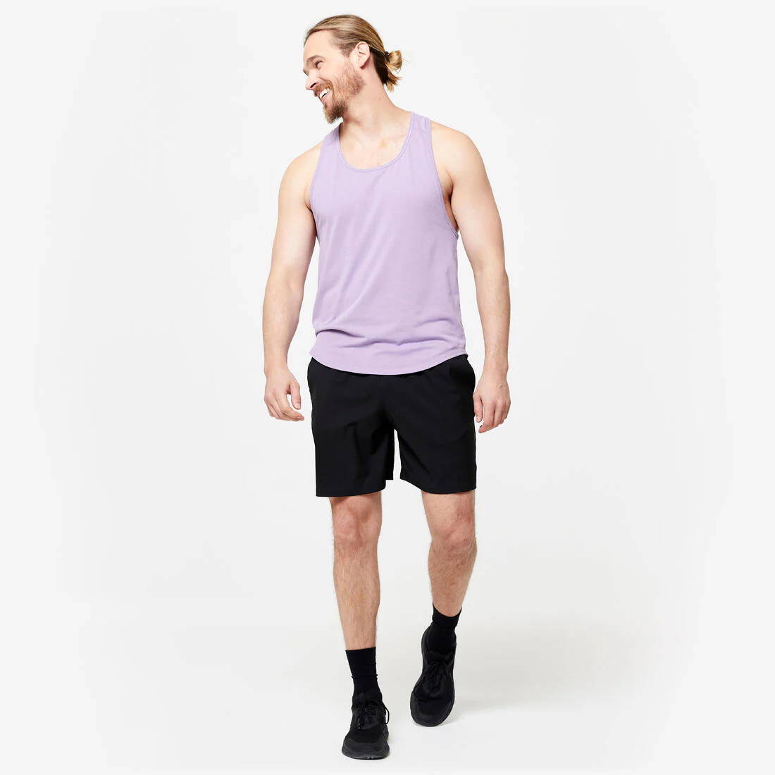 Short de fitness/cardio transpirable con bolsillos con cierre para hombre - Image 4