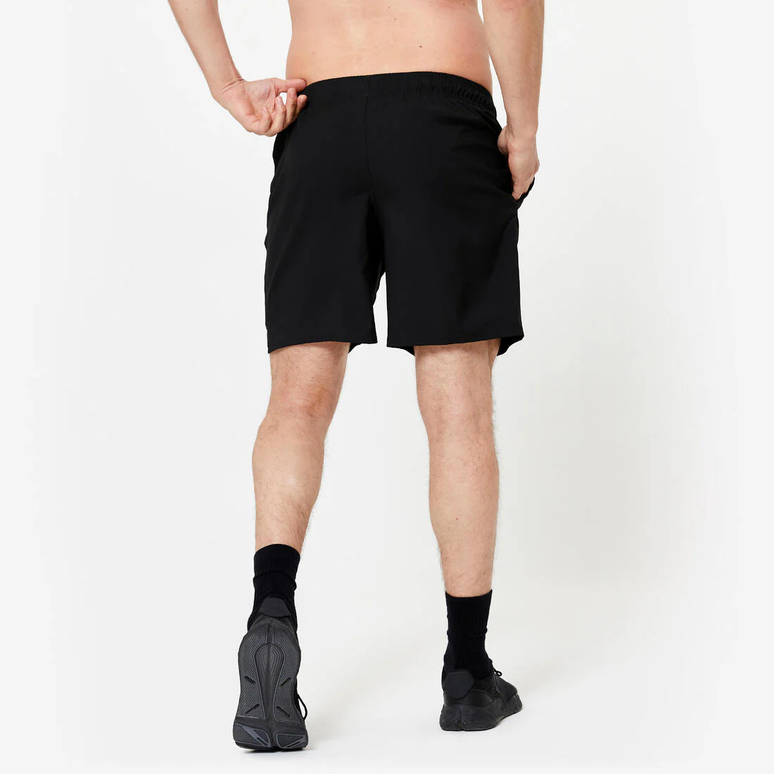 Short de fitness/cardio transpirable con bolsillos con cierre para hombre - Image 8