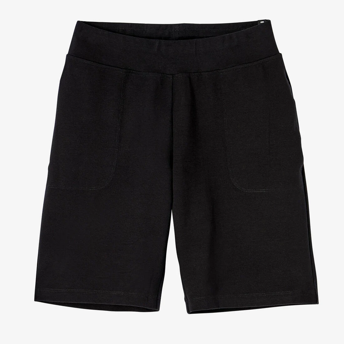 Short de fitness negro con bolsillos rectos para mujer 500 - Image 5