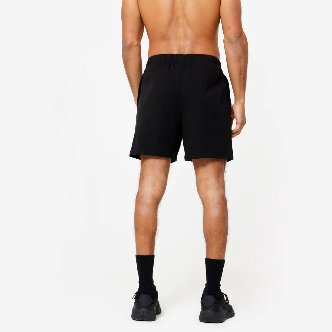 Short de fitness negro para hombre 100 - Image 4